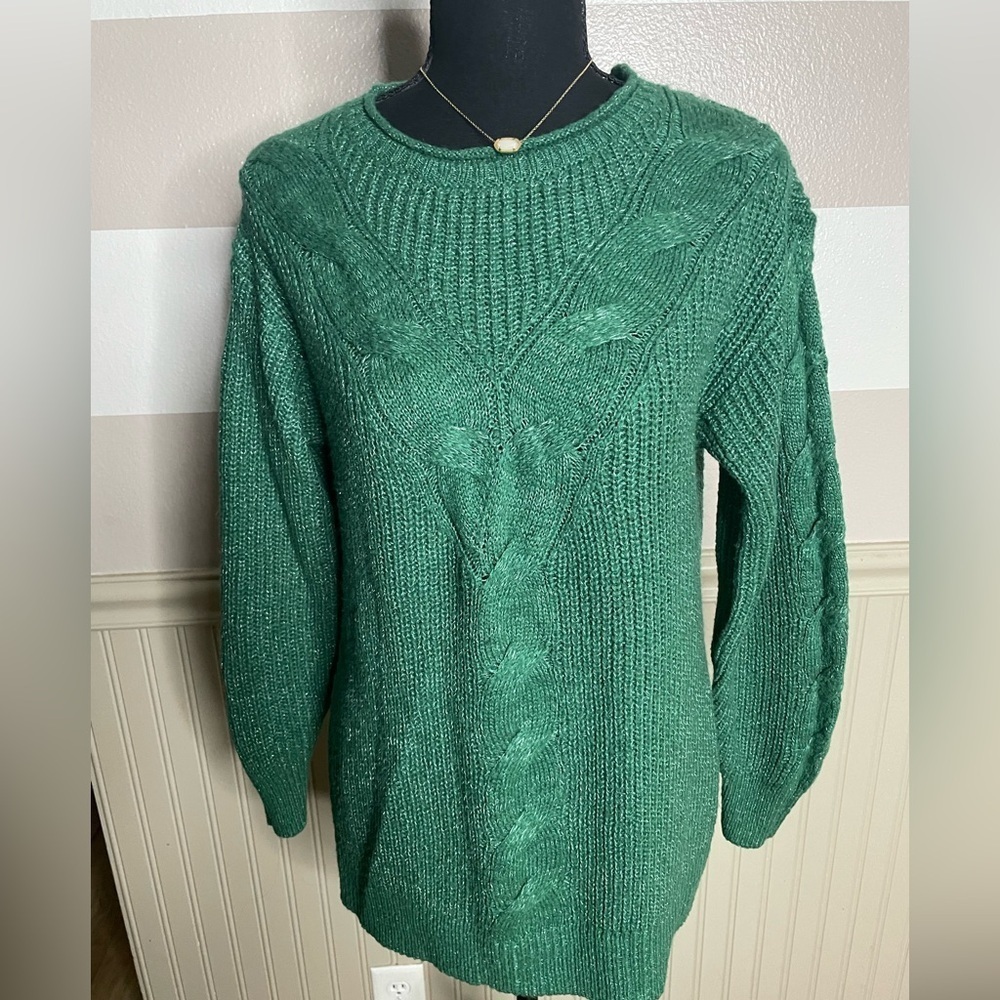LC Lauren Conrad Emerald Knit Sweater - Picture 2 of 11